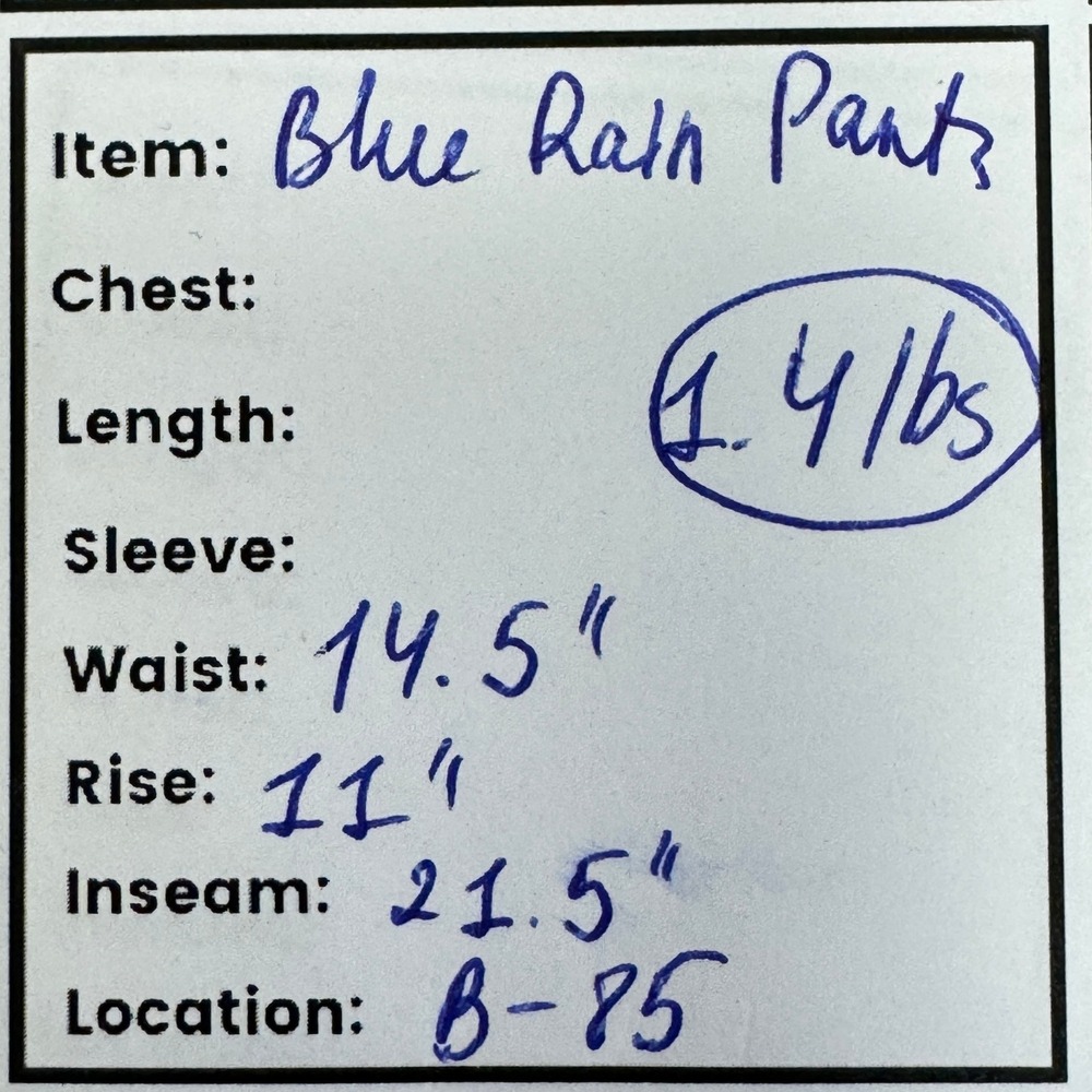 Blue Rain Cream Wide Leg Cropped Palazzo Pants Button Fly Front Pocket Medium - Picture 7 of 7